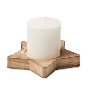 Bougeoir étoile avec bougie - LOTUS