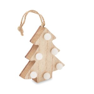 Sapin en bois avec lumières - LULIE