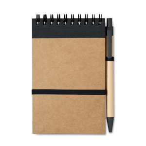 Bloc-notes recyclé et stylo - SONORA