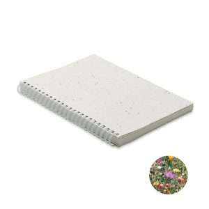Carnet A5 couv. papier semence - SEED RING