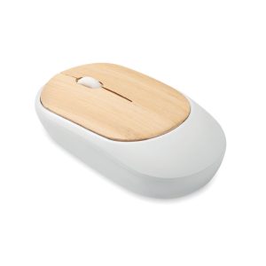 Souris sans fil en bambou - CURVY BAM