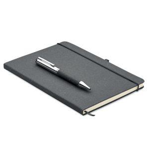 Carnet en cuir recyclé et stylo - ELEGANOTE
