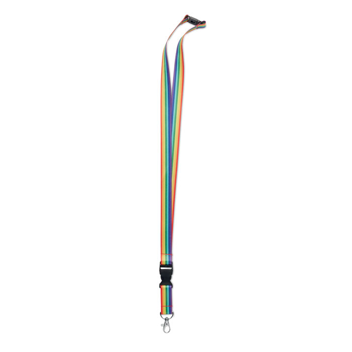 Lanyard en RPET arc-en-ciel - BOWYARD