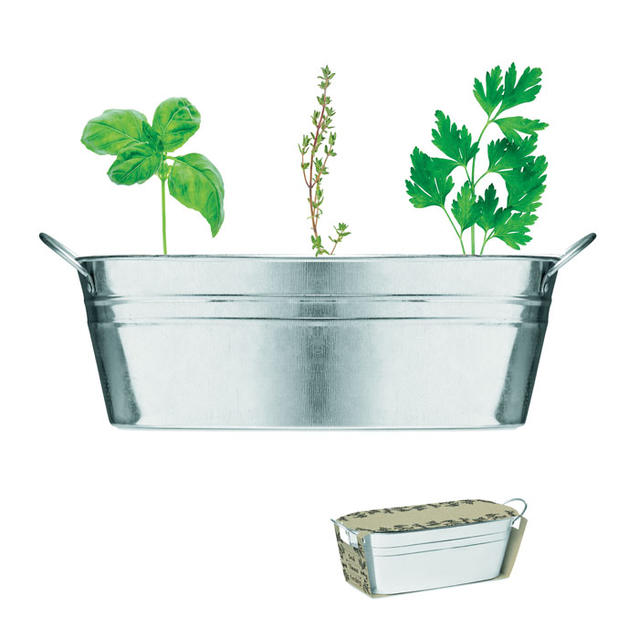 Bac en zinc & herbes aromatique - MIX SEEDS