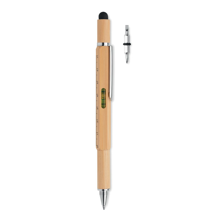 Stylo niveau à bulle en bambou - TOOLBAM