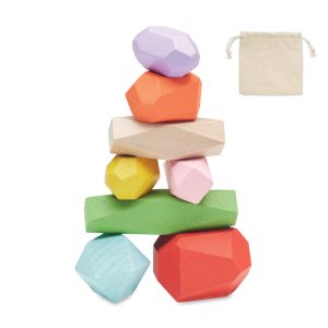 8 Pieces en bois empilables - DOLMEN