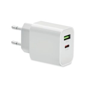Chargeur 18W 2 ports, prise UE - PORT