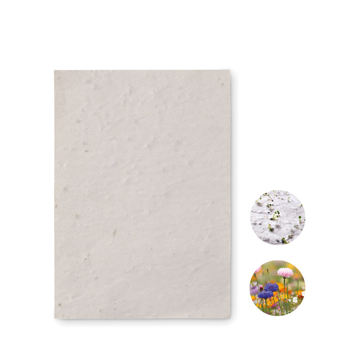 Papier A6 graines de fleurs - ASIDO