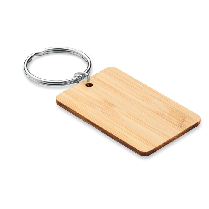 Porte-clés rectangulaire bambou - ANGLEBOO