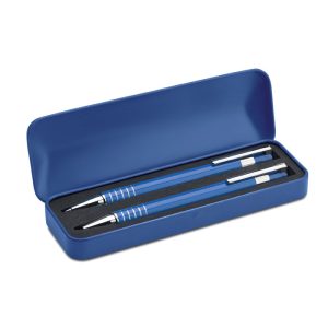 Set stylo bille étui métal - ALUCOLOR