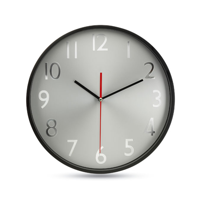 Horloge murale fond argent - RONDO