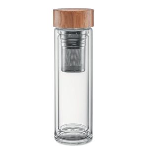 Gourde double paroi verre 420ml - BATUMI GLASS