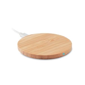 Chargeur sans fil en bambou - RUNDO