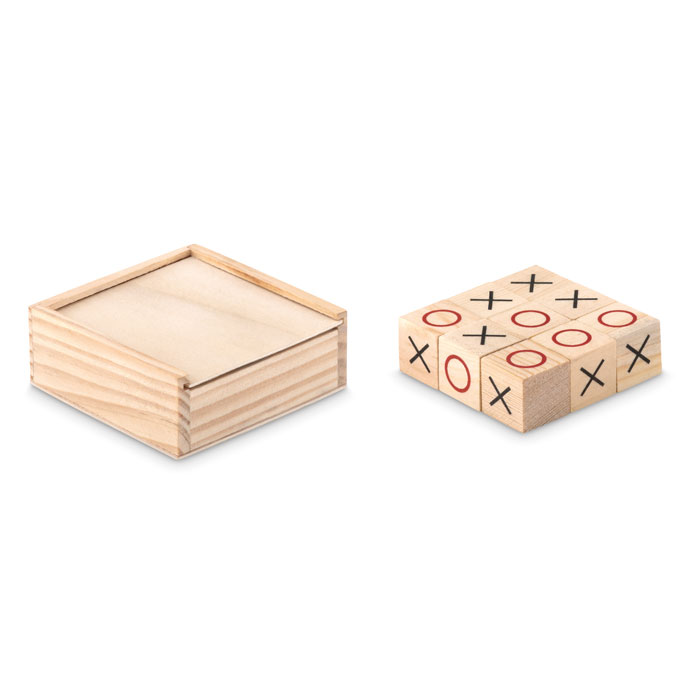 Jeu de morpion en bois - TIC TAC TOE