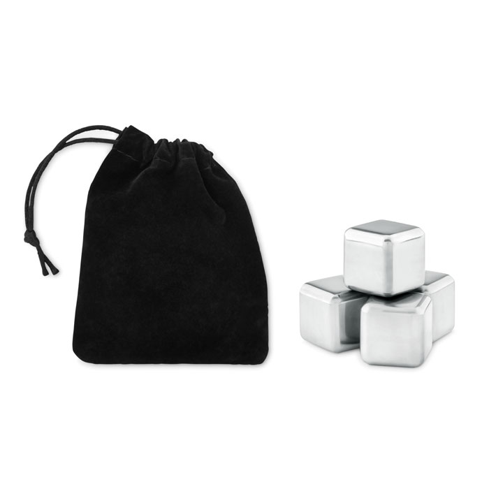 Set 4 glaçons en acier inox - ICY