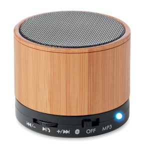 Haut-parleur sans fil bambou - ROUND BAMBOO