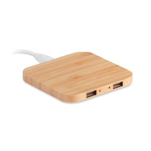 Chargeur  sans fil en bambou - CUADRO