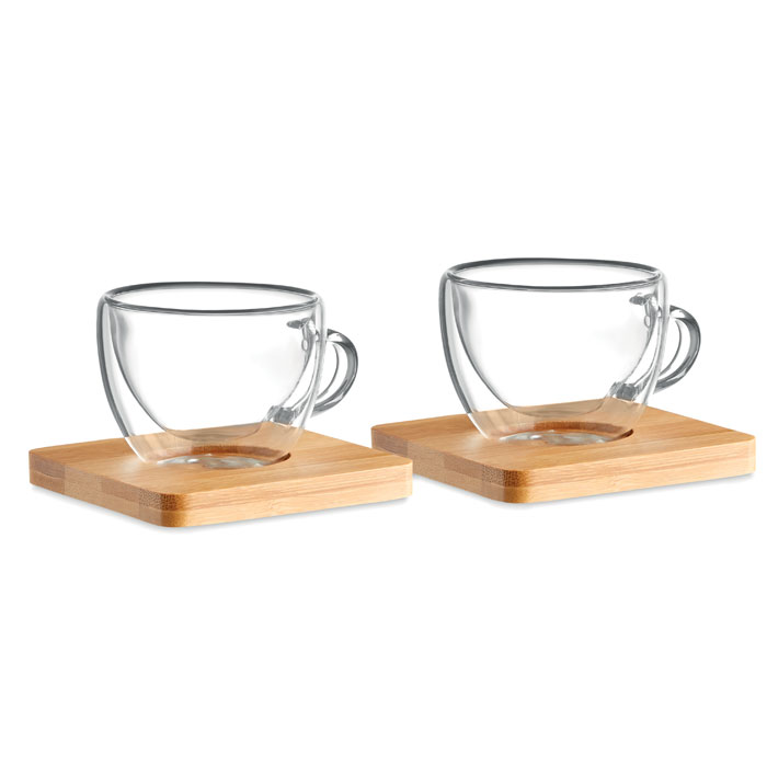 2 verres expresso double paroi - BELIZE