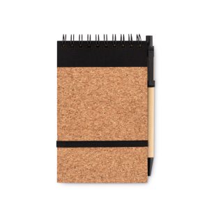 Carnet A6 en liège avec stylo - SONORACORK