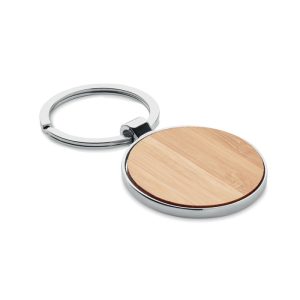 Porte-clés rond métal bambou - BALLARAT