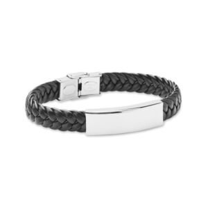 Bracelet tressé en simili cuir - FAULET