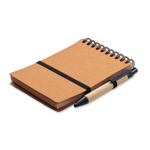 Cahier recyclé et stylo à bille - NOTIE