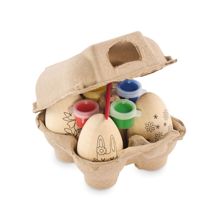 Set de peinture d'oeufs en bois - EISET