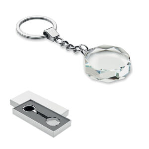 Porte-clés rond en verre - ROUNDWARD